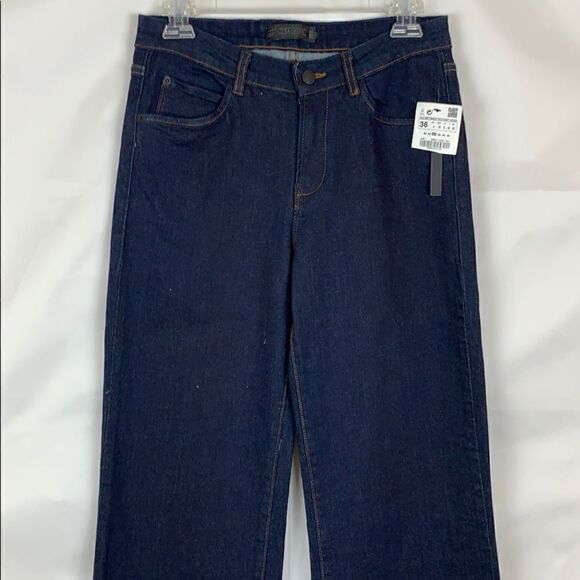 Zara Trafaluc wide leg high rise dark wash jeans - Picture 2 of 8